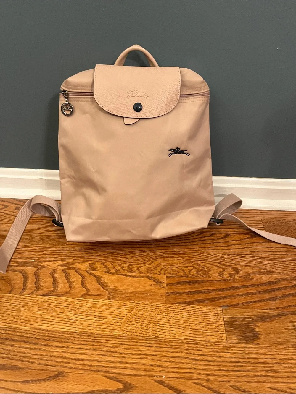Authentic LONGCHAMP Le Pliage Club Backpack in Khaki